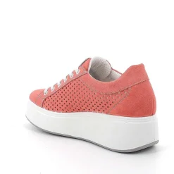 Woman Igi&Co Wedges-Salmon Women'S Leather Wedge Sneakers