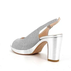 Woman Igi&Co Heeled Shoes-Silver Women'S Heeled And Platform Sandals