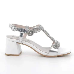 Woman Igi&Co Heeled Shoes-Silver Women'S Heeled Sandals