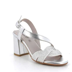 Woman Igi&Co Heeled Shoes-Silver Women'S Heeled Sandals