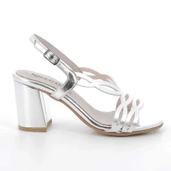 Woman Igi&Co Heeled Shoes-Silver Women'S Heeled Sandals