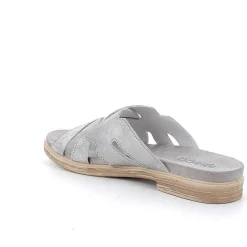 Woman Igi&Co Sandals And Flip Flops-Silver Women'S Leather Sandals