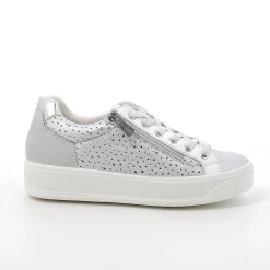 Woman Igi&Co Sneakers-Silver Women'S Leather Sneakers