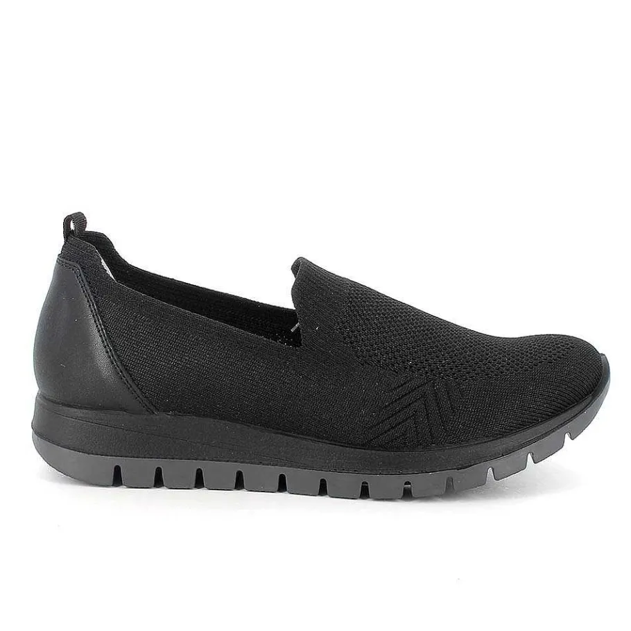 Woman Igi&Co Moccasins And Slip Ons-Slip On Black Women'S Sock