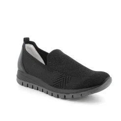 Woman Igi&Co Moccasins And Slip Ons-Slip On Black Women'S Sock