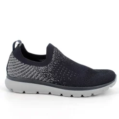 Man Igi&Co Moccasins And Flat Shoes-Slip On Men'S Sock Blue-Grey