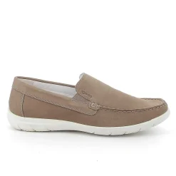 Man Igi&Co Moccasins And Flat Shoes-Taupe Men'S Leather Loafers
