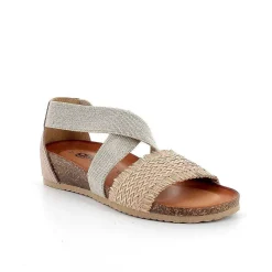 Woman Igi&Co Sandals And Flip Flops-Taupe Women'S Leather Sandals