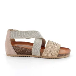 Woman Igi&Co Sandals And Flip Flops-Taupe Women'S Leather Sandals