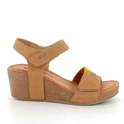 Woman Igi&Co Wedges-Taupe-Mud Women'S Leather Wedge Sandals