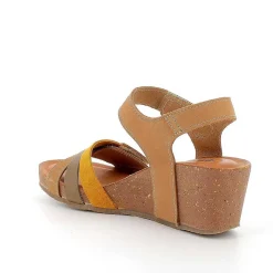 Woman Igi&Co Wedges-Taupe-Mud Women'S Leather Wedge Sandals