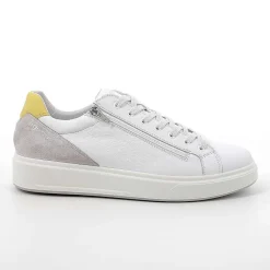 Man Igi&Co Sneakers-White Men'S Leather Sneakers