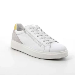 Man Igi&Co Sneakers-White Men'S Leather Sneakers