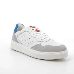 Man Igi&Co Sneakers-White Men'S Leather Sneakers