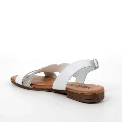 Woman Igi&Co Sandals And Flip Flops-White Women'S Leather Sandals
