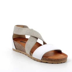 Woman Igi&Co Sandals And Flip Flops-White Women'S Leather Sandals