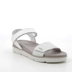 Woman Igi&Co Sandals And Flip Flops-White Women'S Leather Sandals