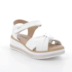 Woman Igi&Co Wedges-White Women'S Wedge Sandals