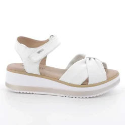 Woman Igi&Co Wedges-White Women'S Wedge Sandals