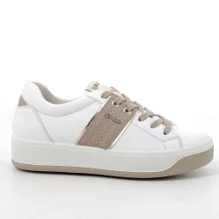 Woman Igi&Co Sneakers-White-Beige Women'S Leather Sneakers
