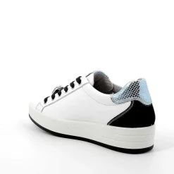 Woman Igi&Co Sneakers-White-Black Women'S Leather Sneakers