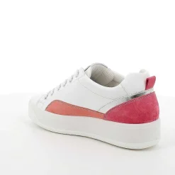 Woman Igi&Co Sneakers-White-Coral Women'S Leather Sneakers