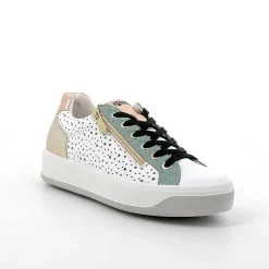 Woman Igi&Co Sneakers-White-Green Women'S Leather Sneakers