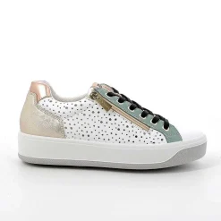 Woman Igi&Co Sneakers-White-Green Women'S Leather Sneakers