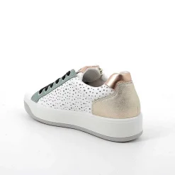 Woman Igi&Co Sneakers-White-Green Women'S Leather Sneakers