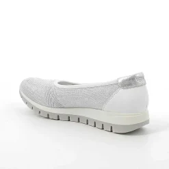 Woman Igi&Co Sneakers-White-Silver Women'S Ballerinas