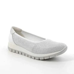 Woman Igi&Co Sneakers-White-Silver Women'S Ballerinas