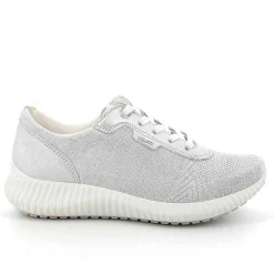 Woman Igi&Co Sneakers-White-Silver Women'S Sneakers