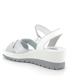 Woman Igi&Co Wedges-White-Silver Women'S Wedge Sandals