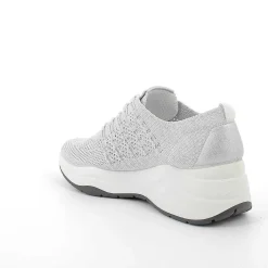 Woman Igi&Co Wedges-White-Silver Women'S Wedge Sneakers