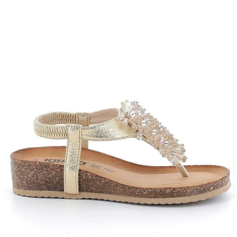 Woman Igi&Co Sandals And Flip Flops-Women'S Flip Flop Sandals Platinum
