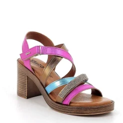 Woman Igi&Co Heeled Shoes-Women'S Heeled Sandals Fuxia-Celeste