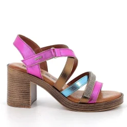 Woman Igi&Co Heeled Shoes-Women'S Heeled Sandals Fuxia-Celeste