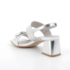 Woman Igi&Co Heeled Shoes-Women'S Heeled Sandals Silver-White