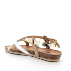 Woman Igi&Co Sandals And Flip Flops-Women'S Leather Flip Flop Sandals Platinum-White
