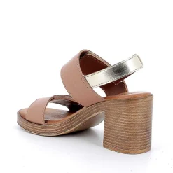 Woman Igi&Co Heeled Shoes-Women'S Leather Heeled Sandals Tan