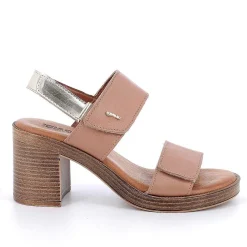 Woman Igi&Co Heeled Shoes-Women'S Leather Heeled Sandals Tan