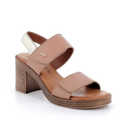 Woman Igi&Co Heeled Shoes-Women'S Leather Heeled Sandals Tan