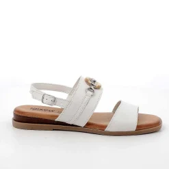 Woman Igi&Co Sandals And Flip Flops-Women'S Leather Sandals Milk