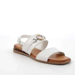 Woman Igi&Co Sandals And Flip Flops-Women'S Leather Sandals Milk