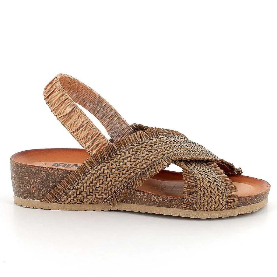 Woman Igi&Co Sandals And Flip Flops-Women'S Leather Sandals Powder