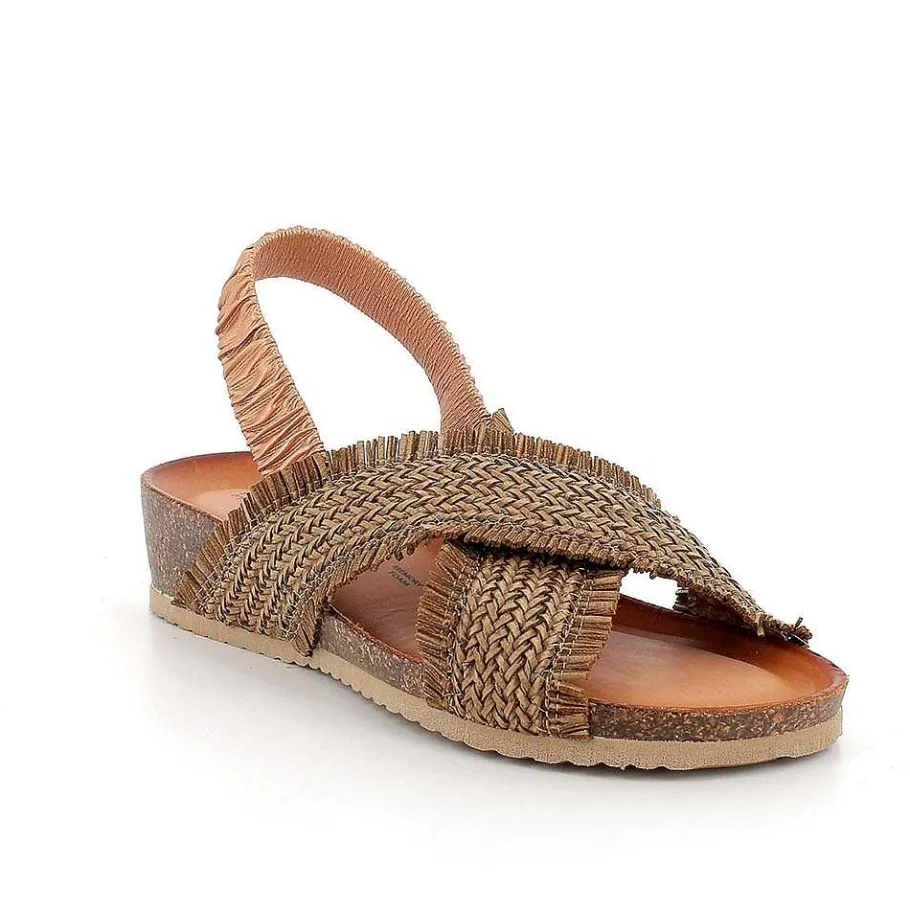 Woman Igi&Co Sandals And Flip Flops-Women'S Leather Sandals Powder