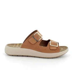Woman Igi&Co Eco-Sustainable Shoes-Women'S Leather Sandals Tan