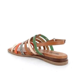 Woman Igi&Co Sandals And Flip Flops-Women'S Leather Sandals Tan-Green