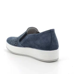 Woman Igi&Co Moccasins And Slip Ons-Women'S Leather Slip On Jeans