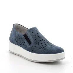 Woman Igi&Co Moccasins And Slip Ons-Women'S Leather Slip On Jeans